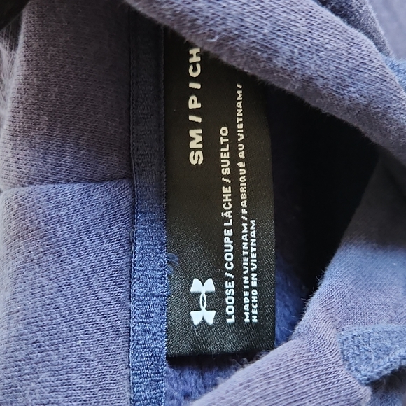 Under Armour Loose Fit Navy Hoodie - Picture 3 of 3